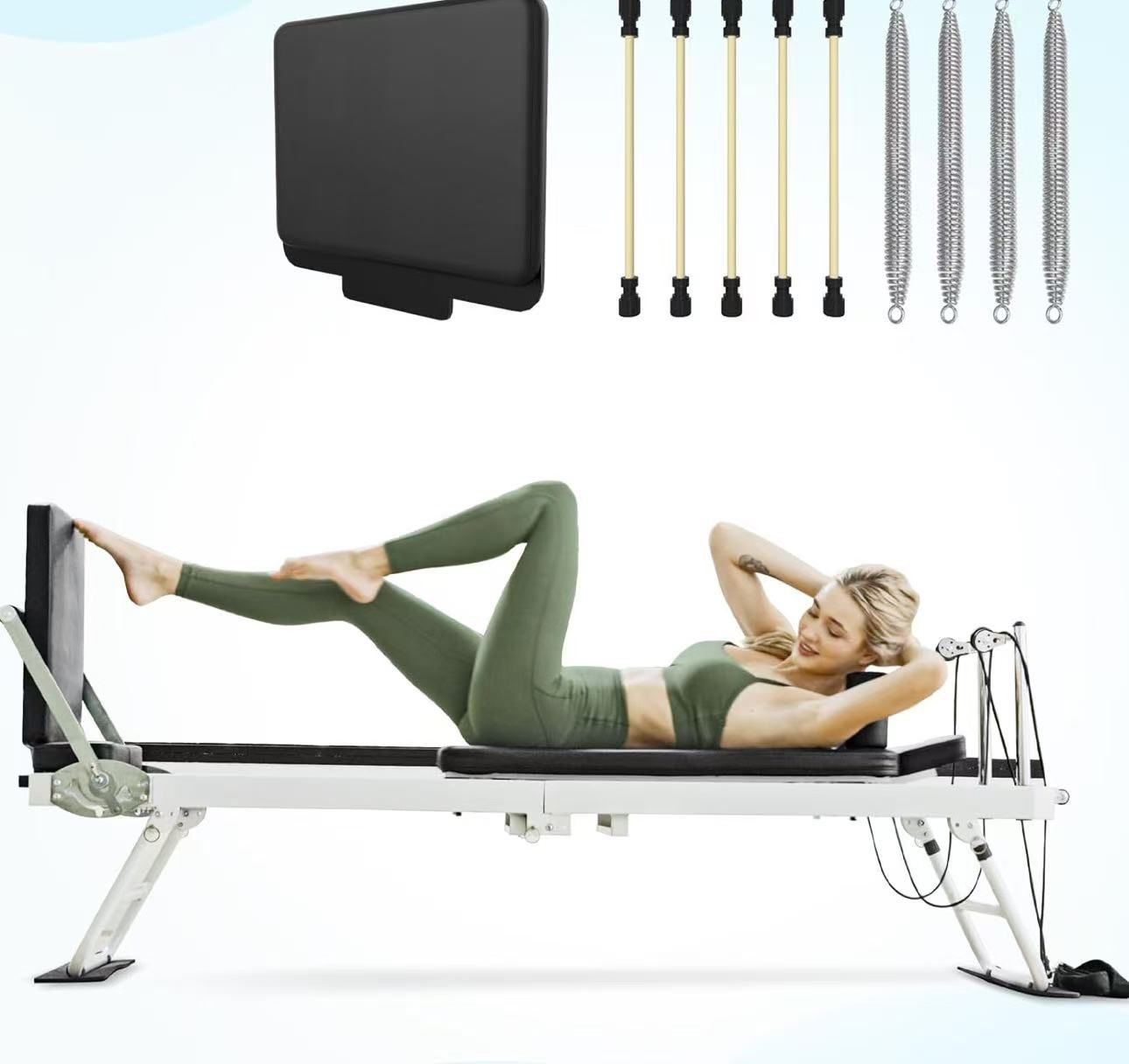 Foldable Reformer Pilates Machine for Home