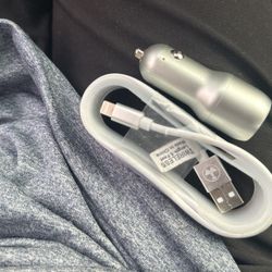 Car charger and Lightening Cable