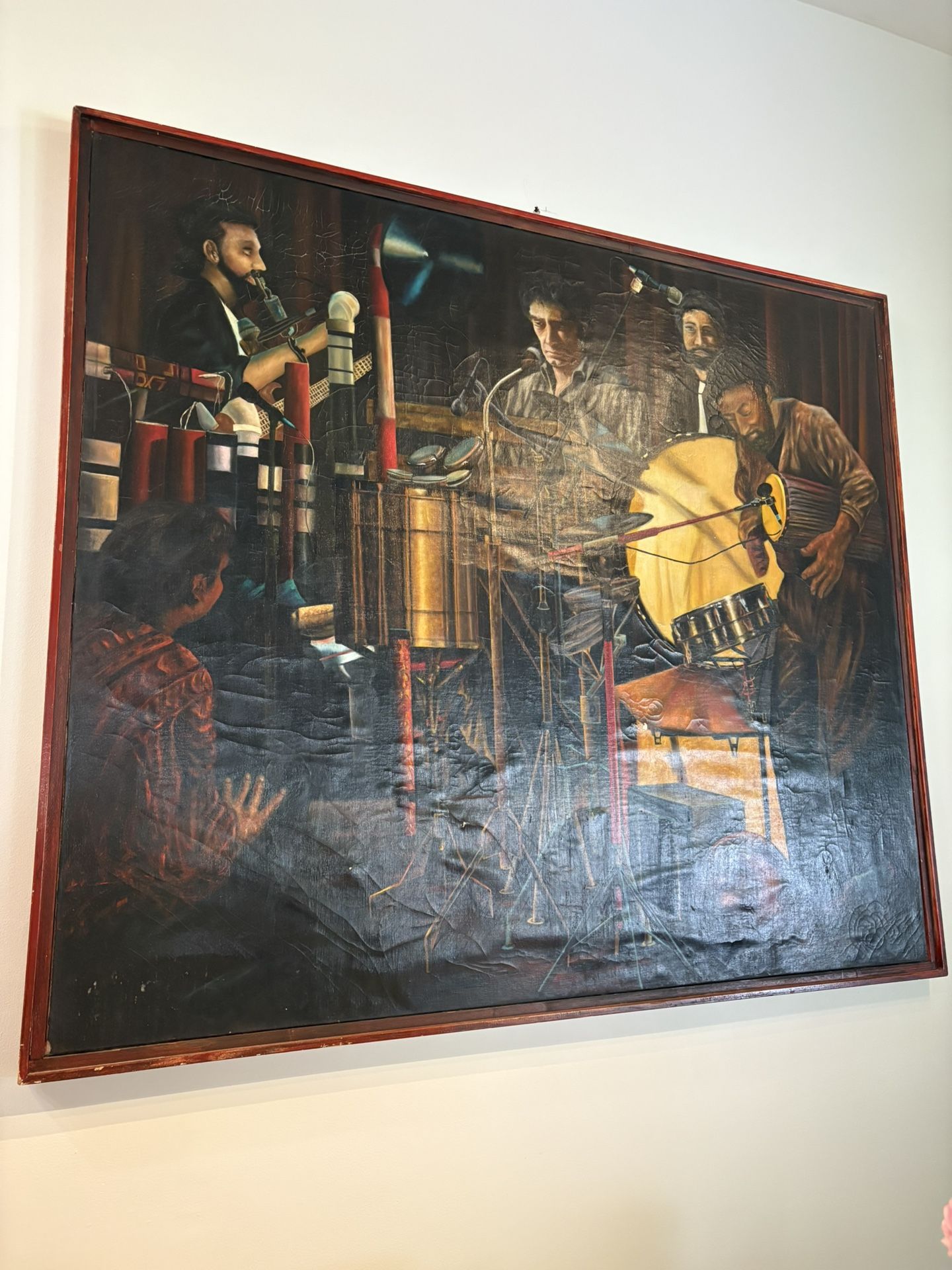 Red Barron Auction Vintage Jazz Band Painting - Must Sell Fast!