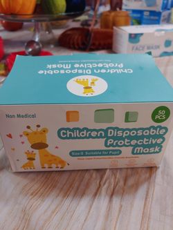 Children disposable protective mask size sm