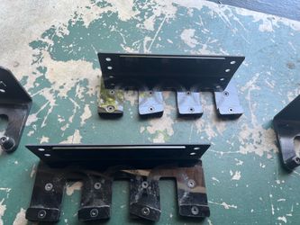 Rogue Bench wall mount and Barbell Holders