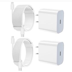 iPhone Charger Fast Charging 2 Pack Type C Wall Charger Block with 2 Pack