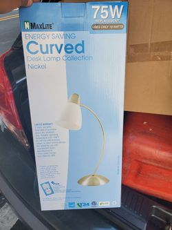 Energy saving curved desk lamp