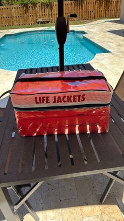 USCG Approved Adult Life Jackets Set w/ Storage Bag