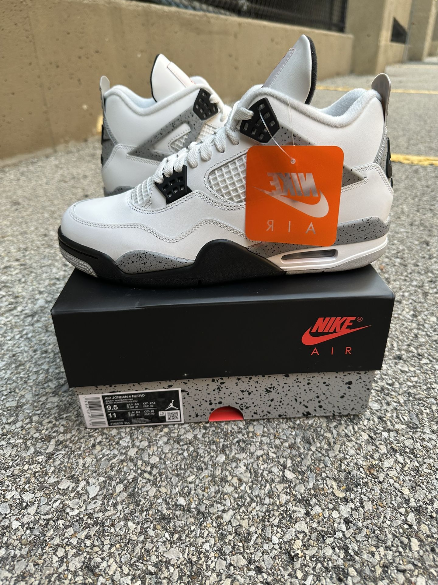 Nike Air Jordan Retro White Cement 2025 Size Men's Brand