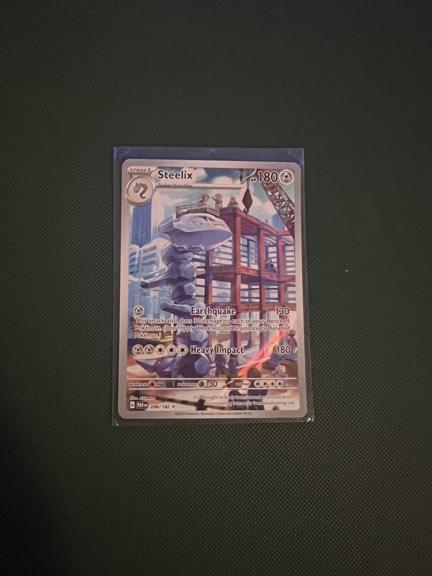 Pokemon Paradox Rift Steelix IR