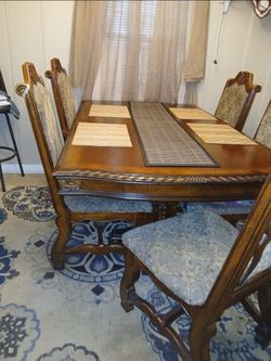 Dark brown finish Dinning table