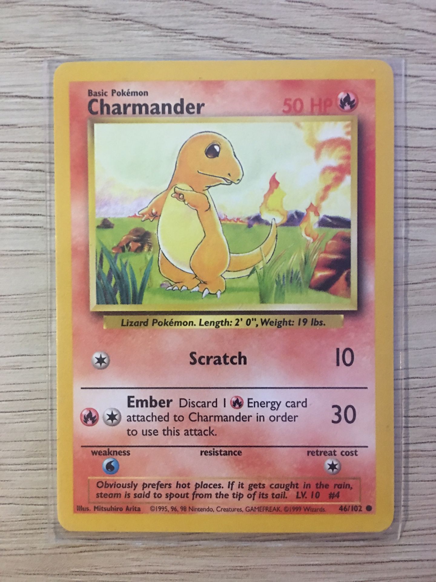 1995 Charmander Pokemon Card