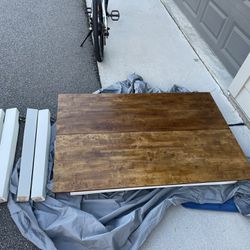 Refinished Wood grain Kitchen table 
