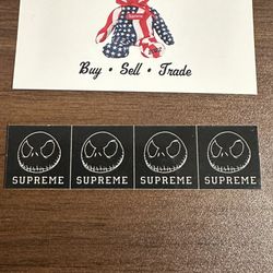 Supreme The Nightmare Before Christmas Jack Skeleton Sticker