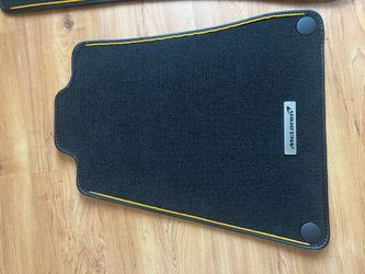 Mclaren Artura Floor Mats Orange stitiching