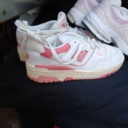 New Balance White ND Pink Shoes 