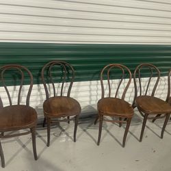 5 Wood Chairs 