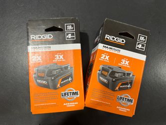 RIDGID 18V 4.0 Ah MAX Output Lithium-Ion Battery