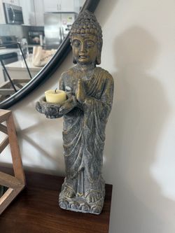Candle Buddha statue