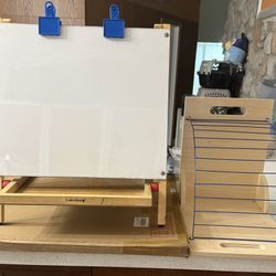 Teacher Supplies Lakeshore White Board/chalkboard And Clipboard Holder