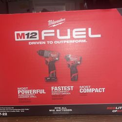 12-Volt  Brushless Cordless Hammer Drill and Impact Driver Combo Kit (2-Tool) Included