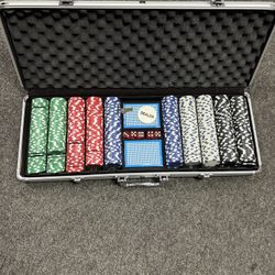 500 pc Poker Chip Set with Aluminum Case,Premium 11.5 Gram Casino Clay Chips Set for Texas Holdem,Blackjack,Gambling,Poker Games