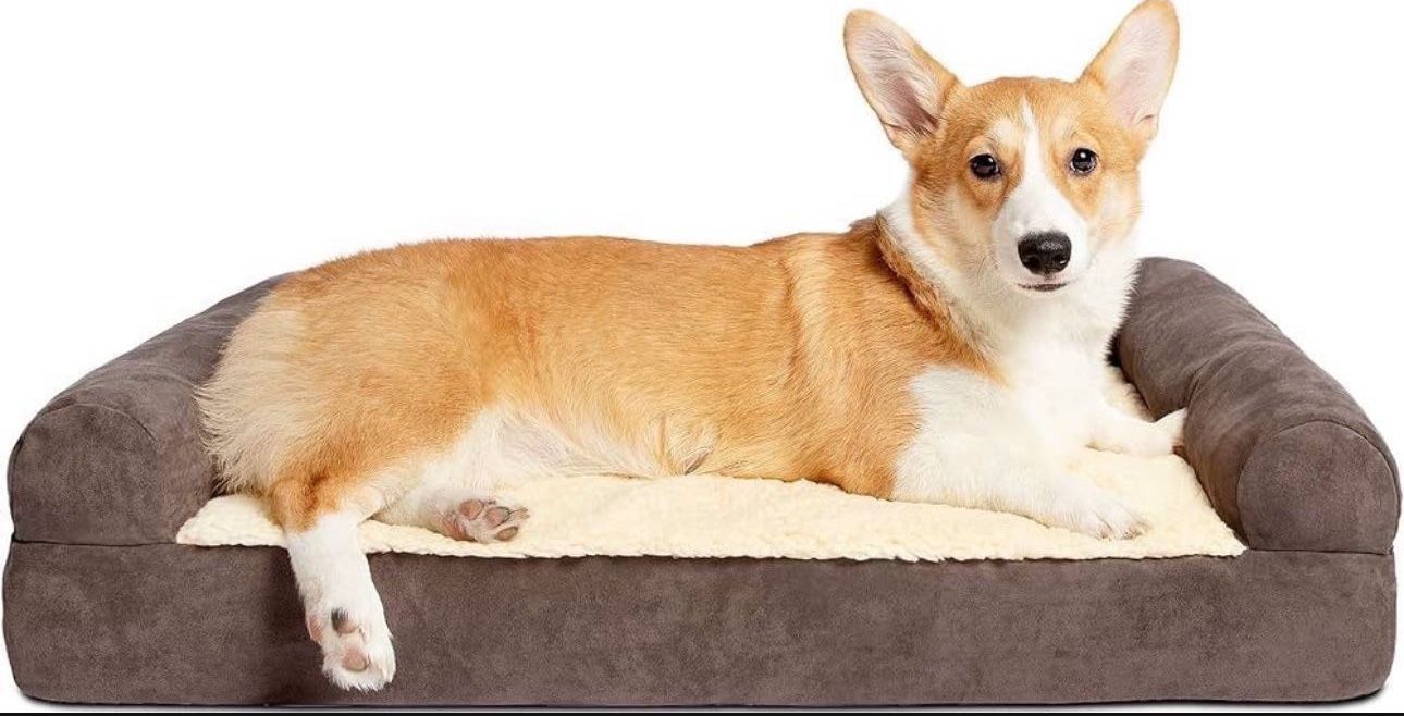 Orthopedic Dog Beds for Medium Dogs - Dog Bed Couch, Memory Foam Dog Bed Medium, Supportive Foam Pet Couch Bed with Removable Washable Cover, Waterpro