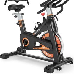 Exercise Bike, WENOKER Indoor Cycling Bike/Stationary Bike for Home, Indoor Bike with Silent Belt Drive, Heavy Flywheel and LCD Monitor for Home Gym C