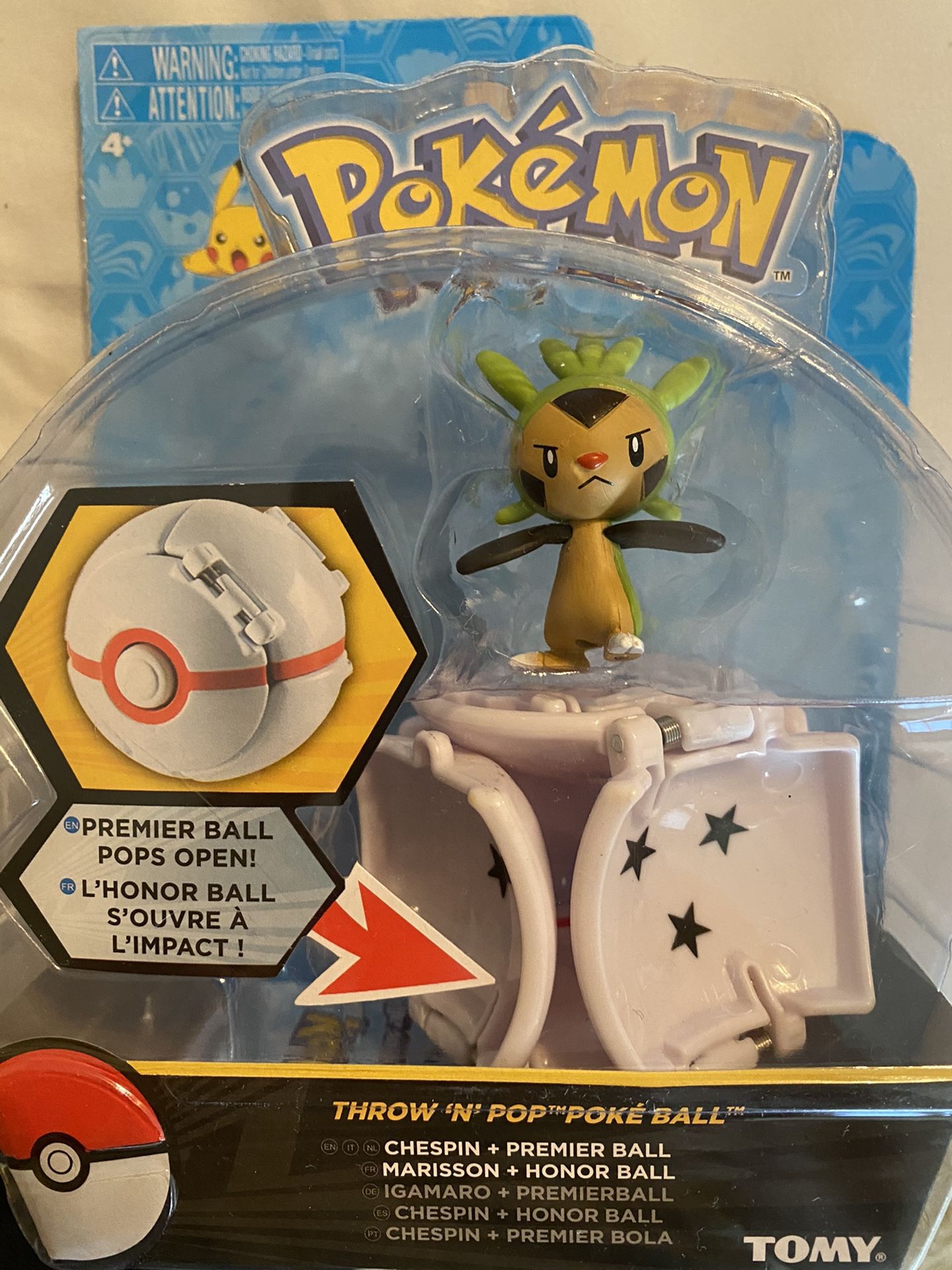 Pokémon Chespin Throw N Pop