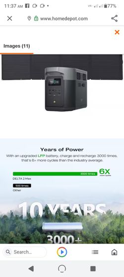 4800w Battery Generator Ecoflow Delta 2 Max for Sale in Stockton, CA -  OfferUp