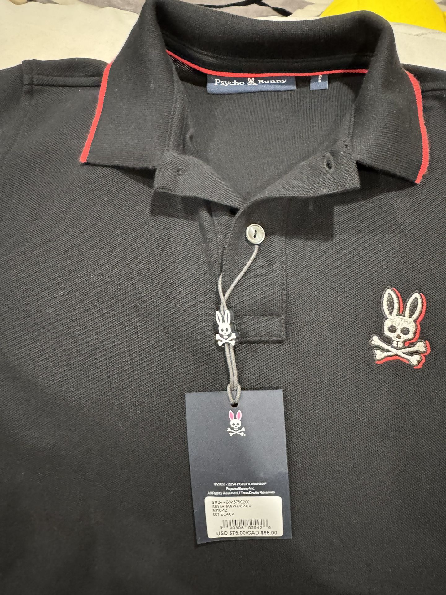 Psycho Bunny Shirt Size M 10 12 Kids Size