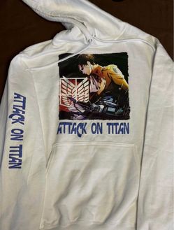 Attack on Titan Graphic Hoodie White