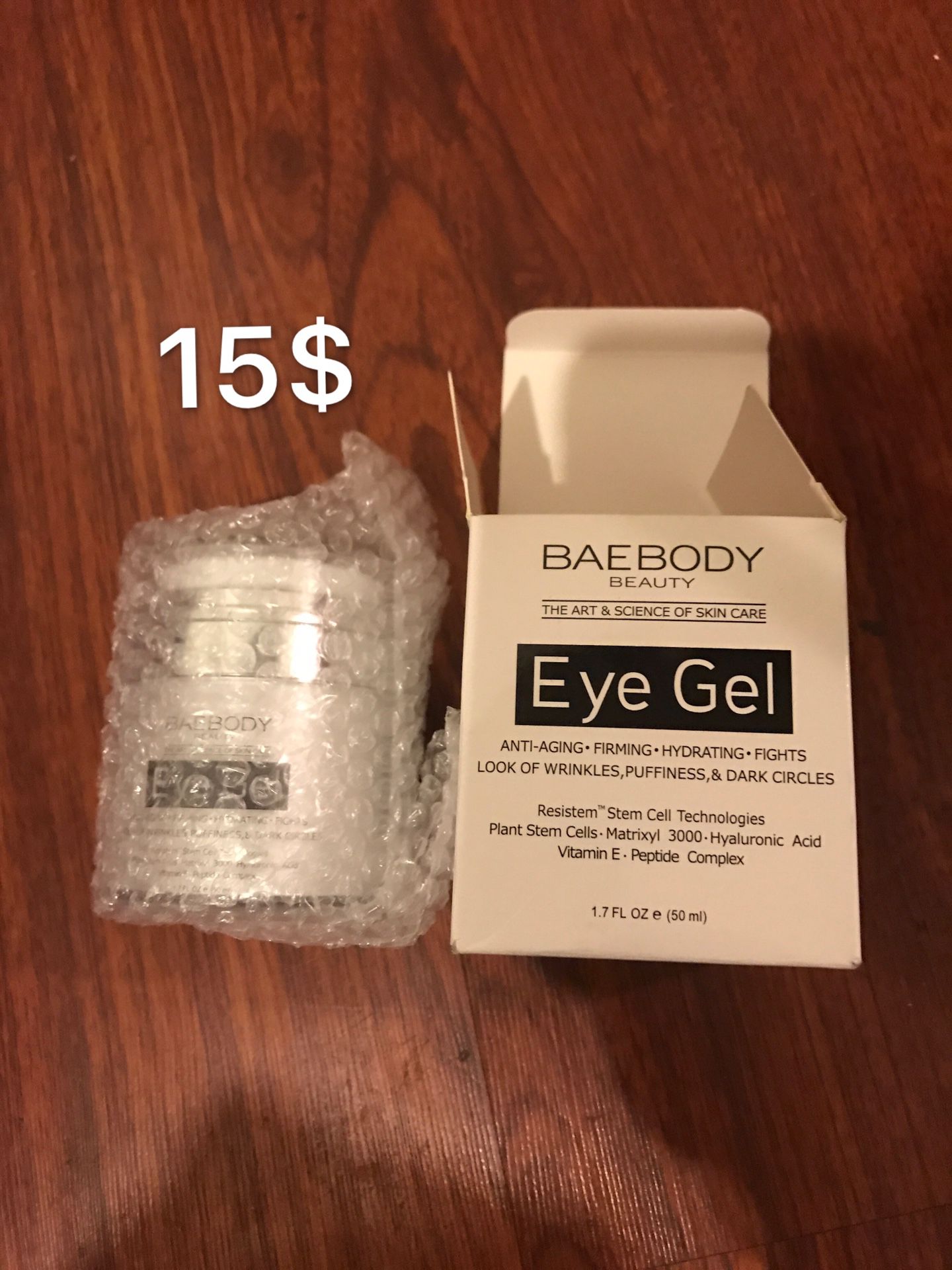 Baebody eye gel new with box