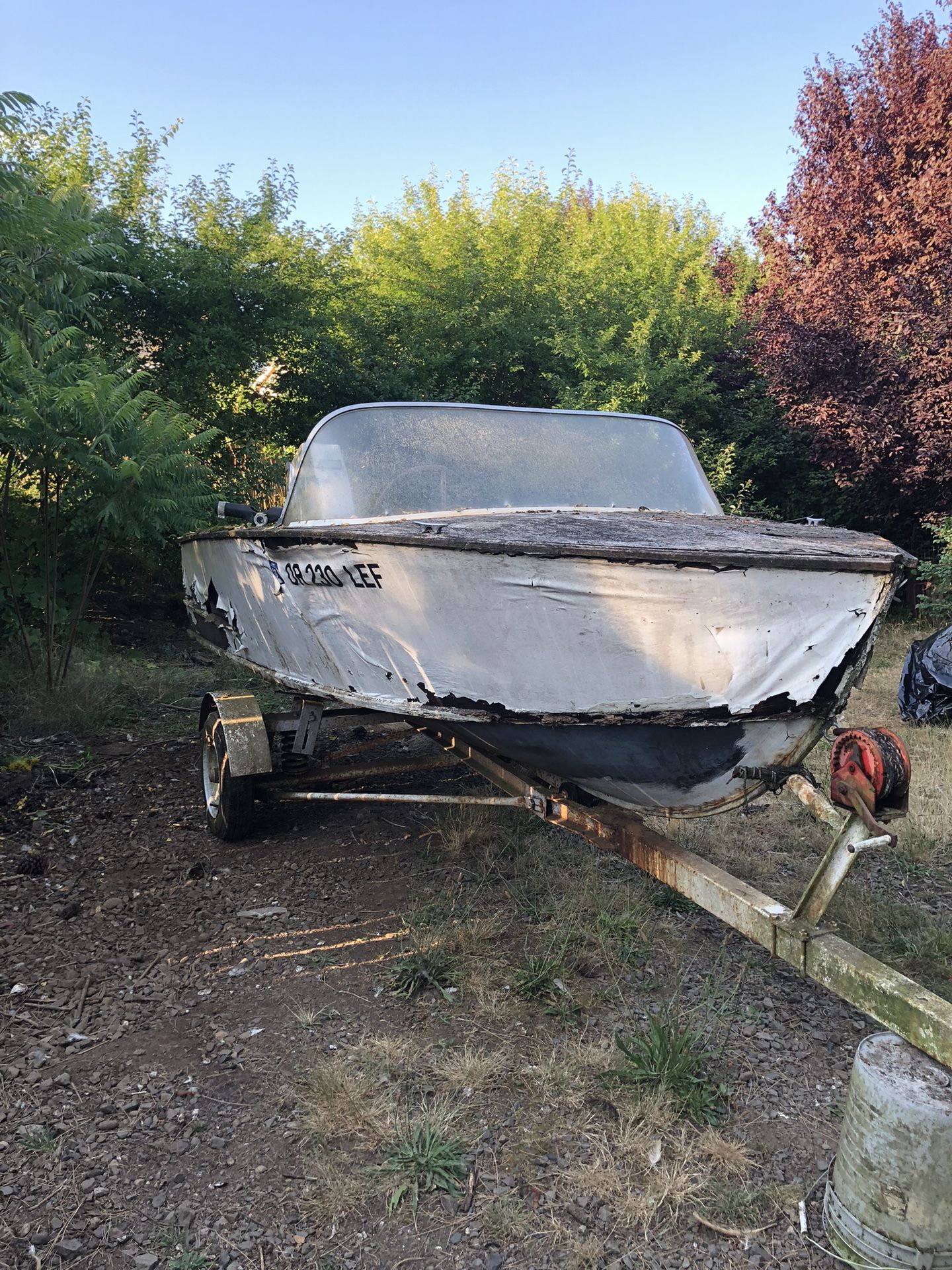 Old Boat w/trailer 100.00 OBO.