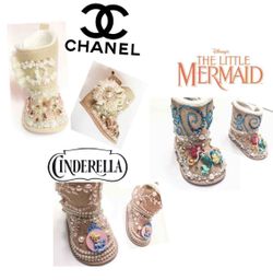 Handmade embellished boots sizes 0-12