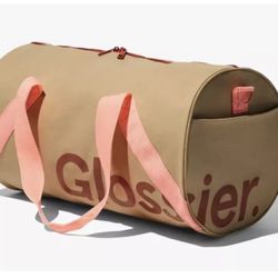 Glossier Duffle Bag Tote - Zip Canvas - NEW SEALED