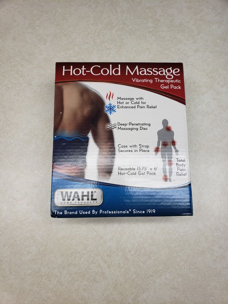 Hot/cold vibrating massage gel pack