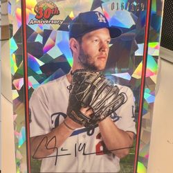 Clayton Kershaw Dodgers Bowman Atomic Refractor #/150 Auto 