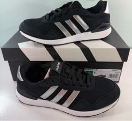 NEW adidas Run 60s 4.0 Women’s Retro Style Casual Shoe - Black/Silver