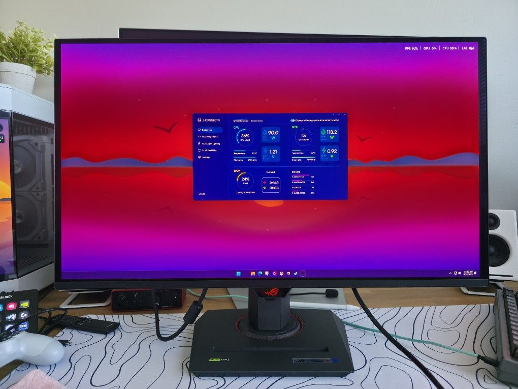 ASUS ROG Strix 27" 4K QD-OLED Gaming Monitor (XG27UCDMG) - 240Hz, 0.03ms