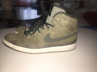 Green Suede Jordan 1s