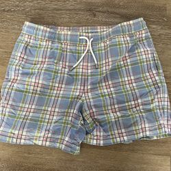 Brooks Brothers Country Club Men’s Swim Trunks Size S Plaid  