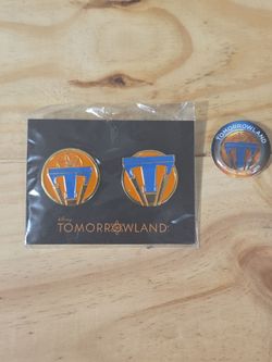 Disney Tomorrowland Pin Set with Button