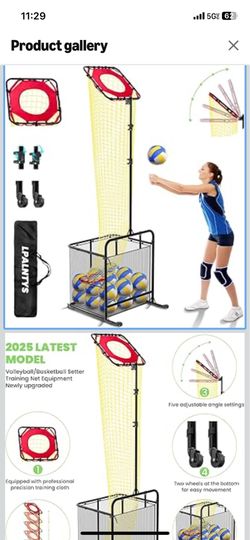Volleyball Training Equipment, Volleyball Net System with Freely Height-Adjustable for Backyard, Volleyball Practice Net for Serving Setting Spiking, 