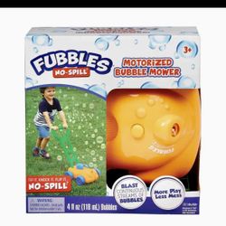 Fubbles No Spill Bubble Mower. New In Box