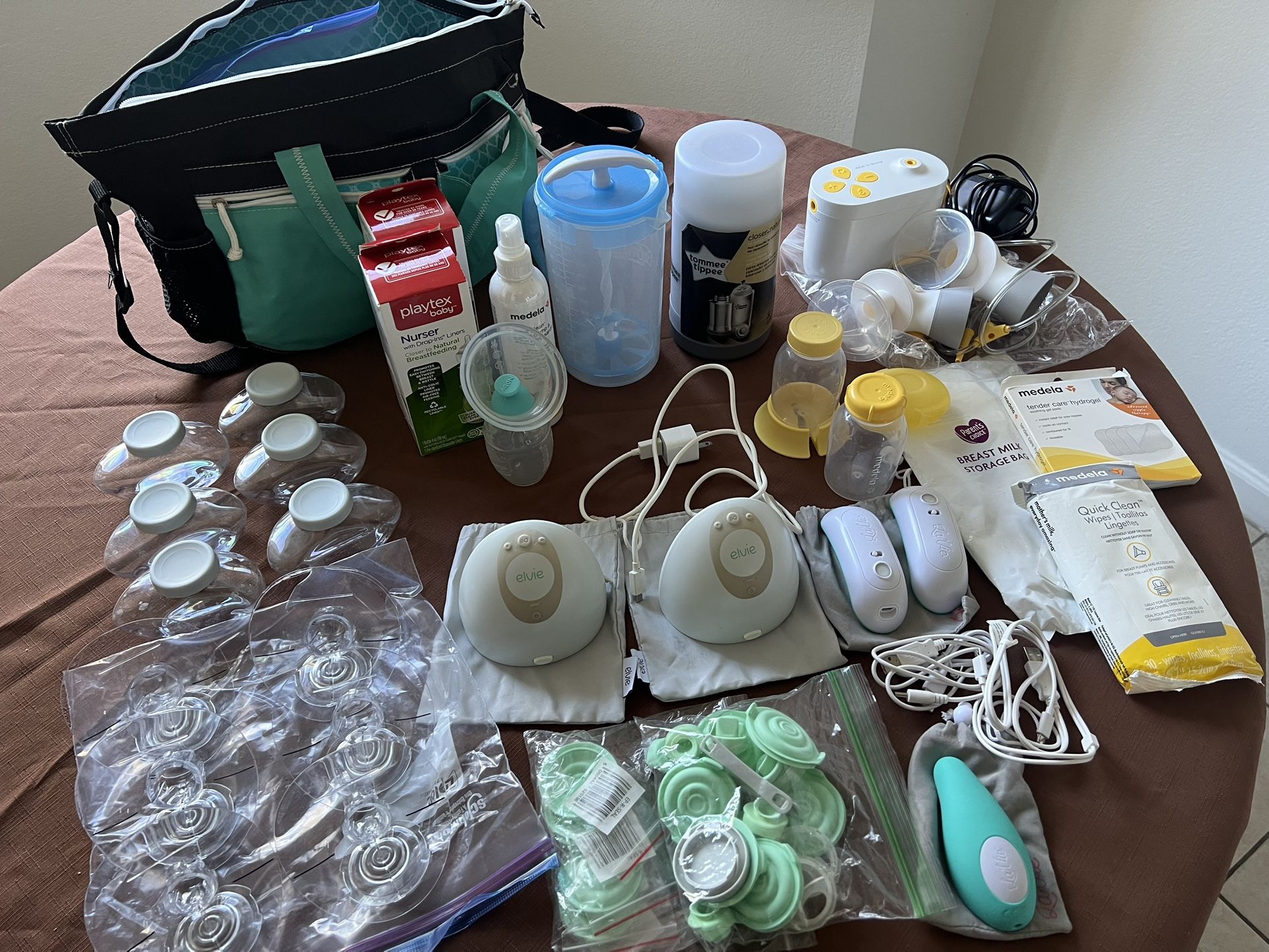 Elvie Pump, Medela Pump And Extras