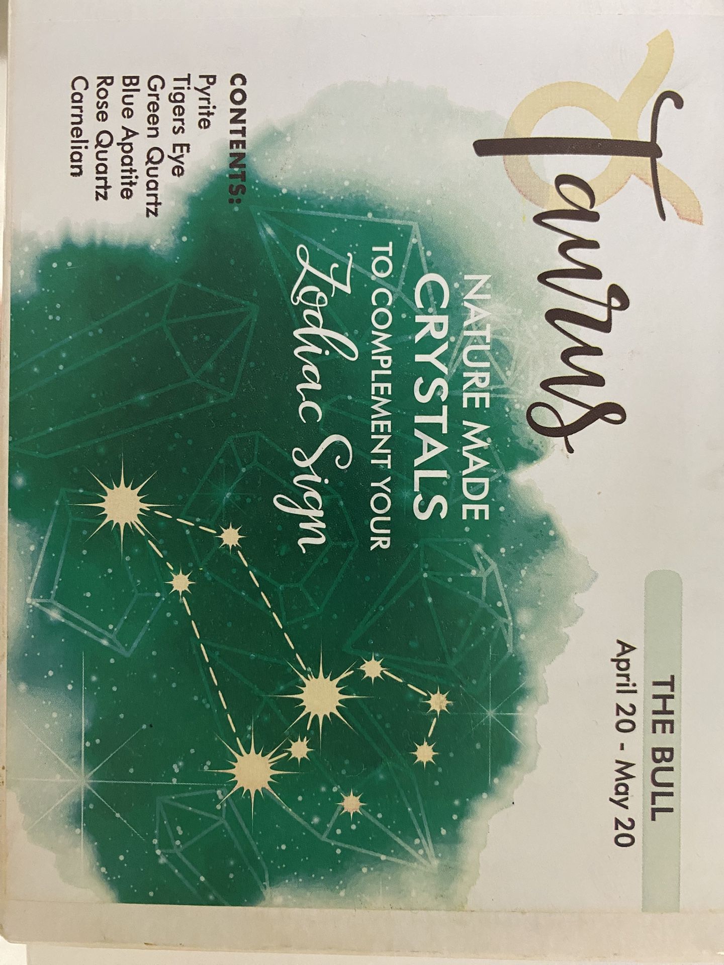Taurus Season Crystal Set