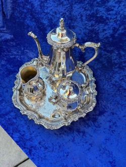 Webster Wilcox silverware Tea Set