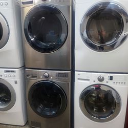 ♨️♨️LG SET STEAM WASHER END ELECTRIC DRYER STAINLEES STEEL 