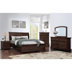Solid Wood Storage Queen Bedroom Set In Stock For Fast Delivery 