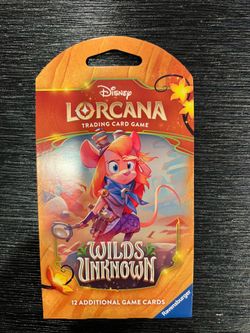 Lorcana Wilds Unknown Factory Sealed Sleeved Booster Pack