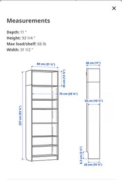 IKEA Billy Bookcase black oak color