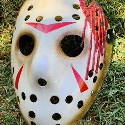 Custom Painted “Jason Mask “ One Size Fits All 