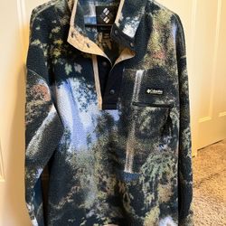 Columbia Men's Printed Half Snap Printed Fleece Pullover